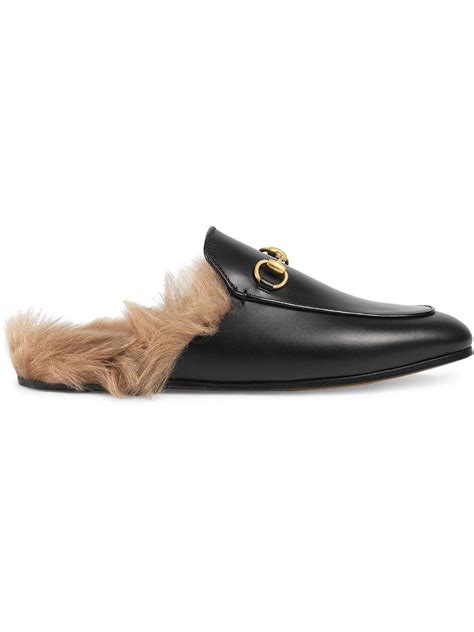 fur gucci mules|gucci suede mules.